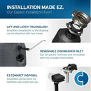 InSinkErator EVOLUTION 0.75HP 3/4 HP, Advanced Series EZ Connect Continuous Feed Food Waste Garbage Disposal, Gray by CozyNest Decor