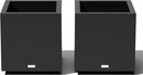 Veradek Block Series Cube Plastic Planter - Large Square Planter for Indoor or Outdoor Patio/Garden | Durable All-Weather Use with Drainage Holes | Modern Décor for Tall Plants, Trees, Flowers by GreenHaven Gardens