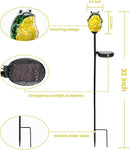 Afirst Solar Frog Garden Stake Lights Hand Blown Glass Decorative Garden Pathway Lights Outdoor Waterproof Animal Glass Stakes by GreenHaven Gardens