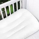 Hooyax Muslin Baby Lounger Cover Soft Organic Cotton Slipcover Fits Newborn Lounger for Baby Boys and Girls (White) by TinyTreasures Baby Boutique