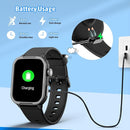 Smart Watch for Kids No Phone Needed, Tempered Glass Fitness Tracker Boy Teens with 19 Sport Modes, Pedometer, Sleep Monitor, Kids Watch Birthday Gifts Toy Gift for Girls Boys 6-16 (Black) by TinyTreasures Baby Boutique