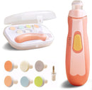 Baby Nail Trimmer Electric | Safe + Easy Baby Nail Trimmer, Baby Nail Clippers + Nail Filer Buffer, Trim Polish Grooming kits for Newborn Toddler or Adults’ Nails, 7 Grinding Heads and LED Light by TinyTreasures Baby Boutique