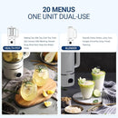 Joydeem JD-PB8200 Compact Blender with 10 Menus, Quiet Cooking Blender for Soymilk, Paste & Juice, 304 Stainless Steel, 12H Preset, 600ml by TinyTreasures Baby Boutique