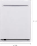 Kenmore Elite 24" Built-in Stainless Steel Tub Dishwasher TotalFlex 3rd, SmartWash, UltraWash, TurboDry, MoreSpace Plus Adjustable Rack, Energy Star Certified, White by TinyTreasures Baby Boutique