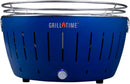GrillTime Tailgater GTX Portable Charcoal Grill 16 Inch - Smokeless Tabletop Grill for Camping, Tailgate Parties, Beach BBQ, Travel - Blue by GreenHaven Gardens