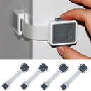 Child Proof Cabinet Locks, 4 Pack Child Locks for Drawer Cupboard Dishwasher Cupboard Pantry and Toilet. Adhesive Safety Baby Proofing Fridge Lock for Kids and Toddler by TinyTreasures Baby Boutique