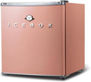 IBCR17BLS Compact, Energy Star Certified Small, Single Door Mini Fridge with Freezer Refrigerator, Standard (1.7 cu ft), Blush Red by CozyNest Decor