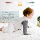Tealbee Dreamsuit: Toddler Sleep Sack with Feet 12-18 months, 18-24 months - 1.2 TOG All Season Baby Wearable Blanket for Walkers - Rayon made from Bamboo, Organic Cotton Sleep Bag - Love Milk by TinyTreasures Baby Boutique