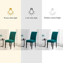 Joccun Chair Covers for Dining Room Set of 4, Dining Chair Slipcovers Stretch Dining Room Chair Covers Seat Protector,Washable Parsons Chair Cover for Home,Banquet(Peacock Blue,4 Pack) by CozyNest Decor
