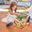 Toddlers Montessori Wooden Educational Toys for Baby Boys Girls Age 1 2 3 Year Old, Shape Sorting Toys 1st One First Birthday Girl Gifts for Kids 1-3, Wood Preschool Learning Fine Motor Skills Game by TinyTreasures Baby Boutique