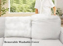 L Lengend Vansen Modular Sectional Sofa U Shaped Couch with Ottoman Modern Reversible Corner Sectional Couch for Living Room (Cream, U Shaped Sofa-6) by CozyNest Decor
