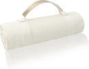 4’9” x 6’3” White Lightweight Water-Resistant Canvas Mat – Picnic, Outdoor, Beach, Park, Camping, Toy Mat by TinyTreasures Baby Boutique