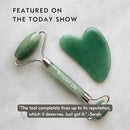 Mount Lai Jade Gua Sha Facial Tools, Jade Roller and Gua Sha Facial Tools Set, Guasha Tool for Face to Relieve Muscle Tension and Reduce Puffiness, Anti Aging Skin Care Sets for Women by CozyNest Decor