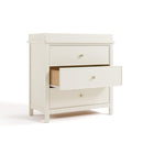 Graco Sasha 3-Drawer Chest with Changing Table Topper (Froasted Oat) – GREENGUARD Gold Certified, Nursery Bedroom Wood Chest with Spacious Storage, Interlocking Drawer System, Pre-Installed Tracks by TinyTreasures Baby Boutique