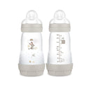 MAM Easy Start Anti-Colic Baby Bottle 9 oz, Medium Flow, Breastfeeding-Like Silicone Nipple Bottle, Reduces Colic, Gas, & Reflux, Easy-to-Clean, BPA-Free, Vented Baby Bottles for Newborns, 2+ Months by TinyTreasures Baby Boutique