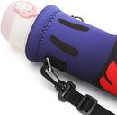 RICHEN Neoprene Water Bottle Carrier Bag with Adjustable Shoulder Strap,Insulated Water Bottle Cover for Stainless Steel/Glass/Plastic Bottles by TinyTreasures Baby Boutique