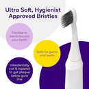 Burst Original Sonic Electric Toothbrush for Adults (White) | Soft Bristles | Deep Clean Stain & Plaque Removal | 3 Modes: Teeth Whitening, Sensitive & Massage by CozyNest Decor