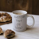 Custom Photo & Text Mug Add Personalized Text, Upload Your Image Personalized 11.5oz Mug Choose From Various Designs The Suitable Gift for Parents (C01 TEXT) by TinyTreasures Baby Boutique