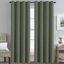 H.VERSAILTEX Premium Blackout Thermal Insulated Room Darkening Curtains for Bedroom/Living Room - Classic Grommet Top (2 Panels, Bronze Green, 52 Inch by 84 Inch) by CozyNest Decor