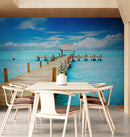 Turquoise Ocean Water Wallpaper Mural.