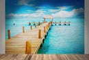 Turquoise Ocean Water Wallpaper Mural.