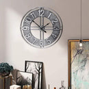 30 inch Large Wall Clock Decorative Solid Metal Retro Decor for Home Farmhouse Living Room by CozyNest Decor