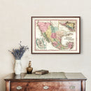Vintage Map of Mexico And Guatemala 1834