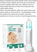 GROWNSY Nasal Aspirator for Baby, Upgraded 5 Suction Levels Baby Nose Sucker, IPX7 Waterproof Electric Nose Suction for Baby, Booger Sucker for Toddlers with Automatic Cleaning &Music &Light Functions by TinyTreasures Baby Boutique