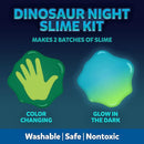 Elmer’s Glue Slime Kit Dinosaur Night Makes Color Changing and Glow in the Dark Slime Includes Liquid Glue and Activator 4 Count by TinyTreasures Baby Boutique