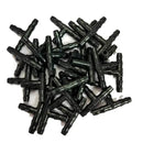 Barbed Connectors Drip Irrigation, 1/4" Universal Barbed Tee Fittings(100pcs 1/4" Tee Fittings) by GreenHaven Gardens