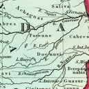 Vintage Map of Colombia, Venezuela And Ecuador 1842