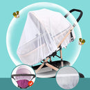 Durable Baby Stroller Mosquito Net (2 Pack) - Universal Elastic Edge Mesh Cover for Bassinets, Cradles, Playards, Car Seats & Mini Cribs | Breathable Travel Essential Newborn Protection (White) by TinyTreasures Baby Boutique