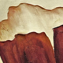 Sepia Poppies Flower Wall Mural. Vintage Botanical Wallpaper.