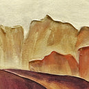 Sepia Poppies Flower Wall Mural. Vintage Botanical Wallpaper.