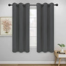 Easy-Going Blackout Curtains for Bedroom, Solid Thermal Insulated Grommet and Noise Reduction Window Drapes, Room Darkening Curtains for Living Room, 2 Panels(46x63 in, Gray) by CozyNest Decor
