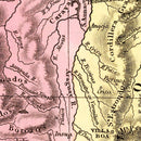 Vintage Map of Brazil 1842