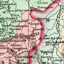 Vintage Map of Peru & Bolivia 1842