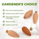 4 Pack Olla Watering Pot, Self Watering Globes 5.2oz Slow Release Terracotta Watering Spikes for Indoor Outdoor Plants, Easy to Refill Automatic Dripping Clay Bulbs Planter Insert (4.9" Tall, Cone) by GreenHaven Gardens