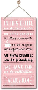 We Are A Team Office Signs Decor, In This Office Sign, Hanging Wood Sign Office Décor, Motivational Quotes Wall Décor, Office Wall Art, Human Resources Office Wall Décor, Team Gift, Gift for Leader F1 by CozyNest Decor