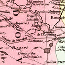 Vintage Map of Chile, Argentina And Uruguay 1842