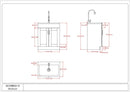 Shaker - Modern Wide, Laundry Cabinet With Faucet And Stainless Steel Sink by HouseOfZazla