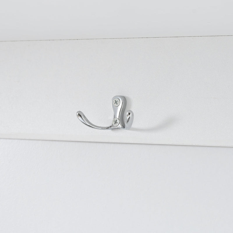 5-in-1 Entryway Bench with Coat Rack, Cushion and 3 Sturdy Hooks, 47.2" Wide Hall Tree with Shoe Storage Bench for Hallway, Entryway, Living Room