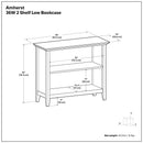 Amherst - 2 Shelf Bookcase - Brown by HouseOfZazla