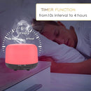 300ML Remote Control Air Diffusers for Essential Oil, Aroma Ultrasonic Scent Diffuser, Aromatherapy Humidfier Diffuser, 7 Color Changing LED Light, Auto-Off, Timer for Home, Room, Office, Kids by TinyTreasures Baby Boutique