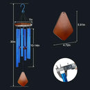 Wind Chimes for Outside, Windchime Outdoor with 6 Tuned Tubes, Elegant Chime for Garden Patio Decoration, Blue by CozyNest Decor