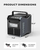 Silonn Battery-Powered Ice Maker with 4-Power, RV Ice Maker Countertop 12V/24V Car Charger 100-240V AC Solar-Ready, Portable Ice Machine 9 Cubes/6 Mins 22lbs/Day Auto-Clean for Camping RV Home Outdoor by CozyNest Decor