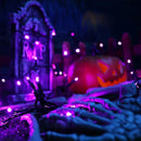 Brizled Purple Halloween Lights, 33ft 100 LED 5mm Wide Angle Halloween String Lights, 120V UL Certified Connectable Light String Purple Mini Light for Party Indoor Outdoor Tree Decoration, Black Wire by TinyTreasures Baby Boutique