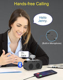 AFK Alarm Clock for Bedroom/Office,Digital Clock with Bluetooth Speaker,Small Alarm Clock for Heavy Sleepers Adults,Teens,Kids. by TinyTreasures Baby Boutique