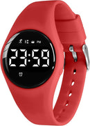 Kids Watches for Girls Boys Digital Sport Watch with Step Counter Pedometer Vibration Alarm Clock, No App Waterproof Fitness Tracker Kids Watch Boys Girls Teens Students Ages 5-16 by TinyTreasures Baby Boutique