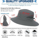 Fishing Hat, UPF50+ Wide Brim Sun Hat for Men Women, UV Protection Hiking Beach Bucket Hats Summer Safari Hat by GreenHaven Gardens